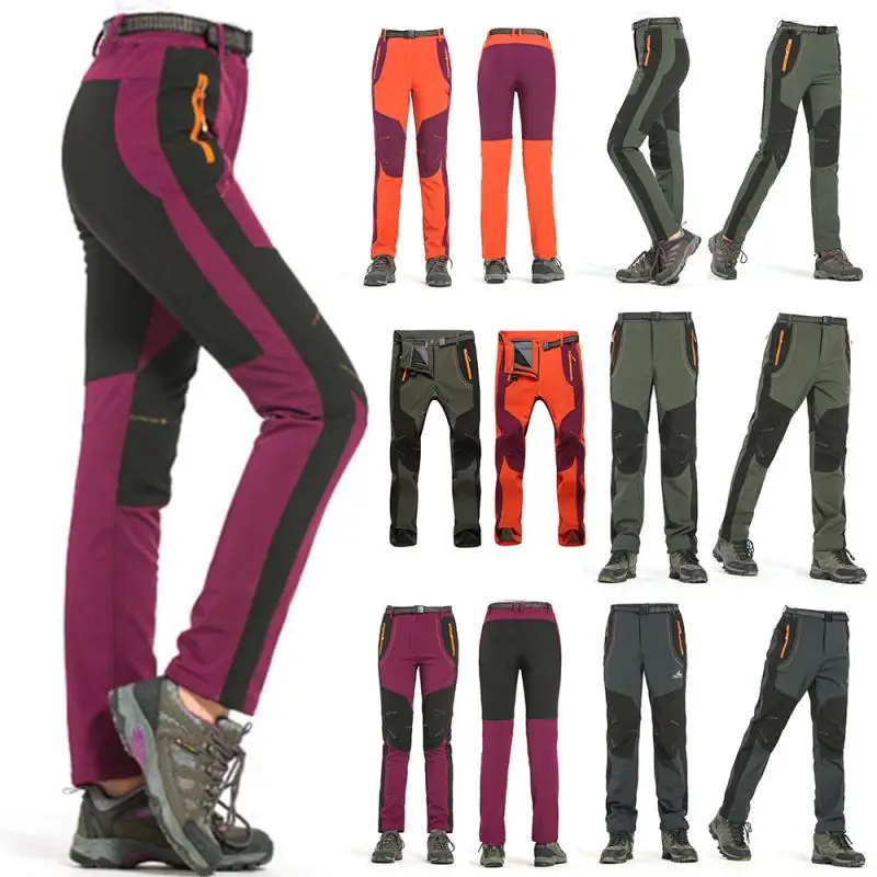 

Autumn Winter Men Women Hiking Pants Softshell Trousers Waterproof Windproof Outdoor Pants Hiking Pants Camping Accessories