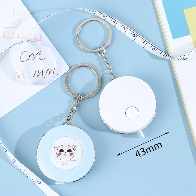 

Tape Measure Portable Retractable Ruler Keychain Children Height Ruler Roll Tape
