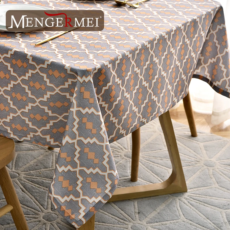 Простая Современная скатерть жиронепроницаемый водонепроницаемый декоративный