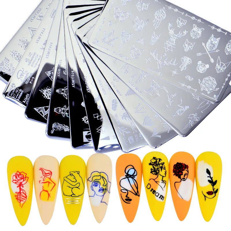 

Пластина для стемпинга ногтей с изображением роз и цветов