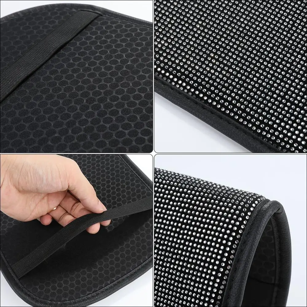 Универсальный чехол для центральной консоли автомобиля с кристаллами и