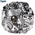 Наклейки для ноутбука, чемодана, автомобиля, скейтборда, велосипеда, домашнего трафарет Водонепроницаемая наклейка, 100 шт., цвет металлик