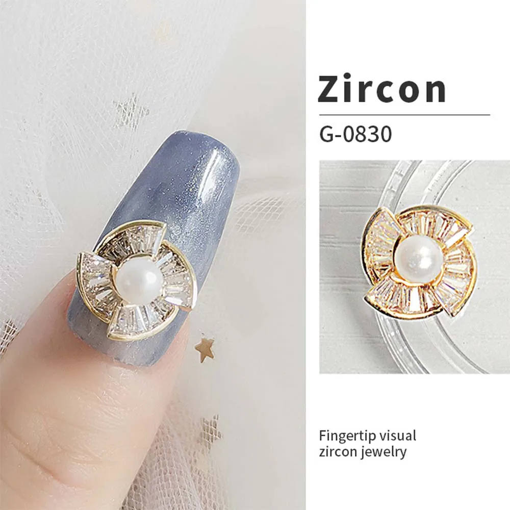 Charms Nail Rhinestones Shiny Flower Water Drop Zircon Art Decoration Crystal Jewelry Ornaments Manicure Accessories |