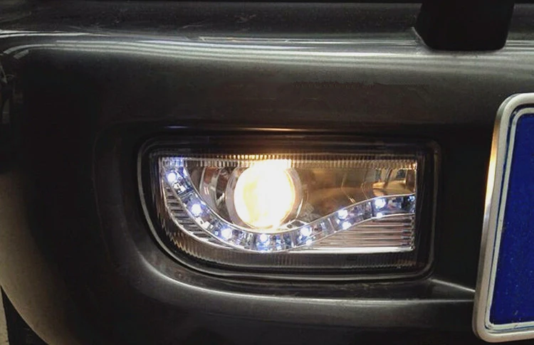Дневные ходовые огни для Прадо land cruiser 4500 4700 LC100 1998-2007 светодиодные drl