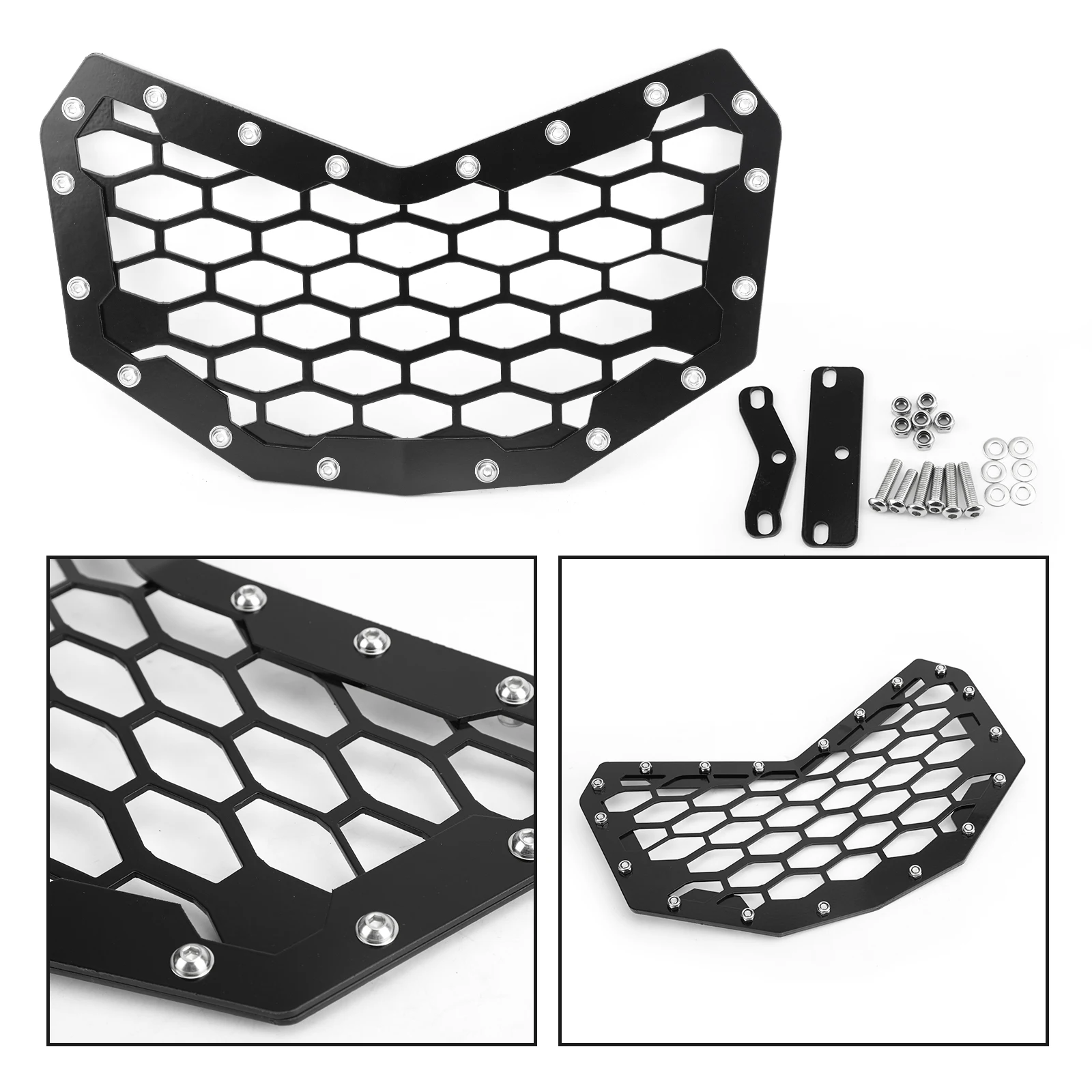 

Artudatech For Can-Am Maverick 900 X3T 2016 2017 2018 2019 New Black Front Grille Light Grill Motorcycle ATV Accessories Parts