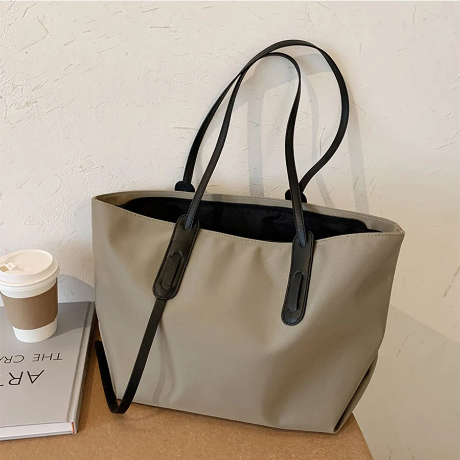 

Large Capacity Commuter Women's Bag Casual Tote Bags 2020 Luxury Brand Handbags Zipper Shoulder Bags Femela Daily Shopping Bag