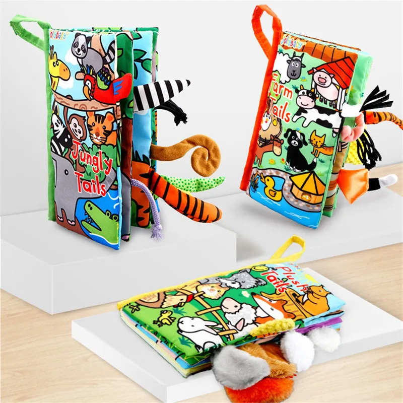 Детские игрушки для младенцев книги раннее развитие Тканевые обучения детей