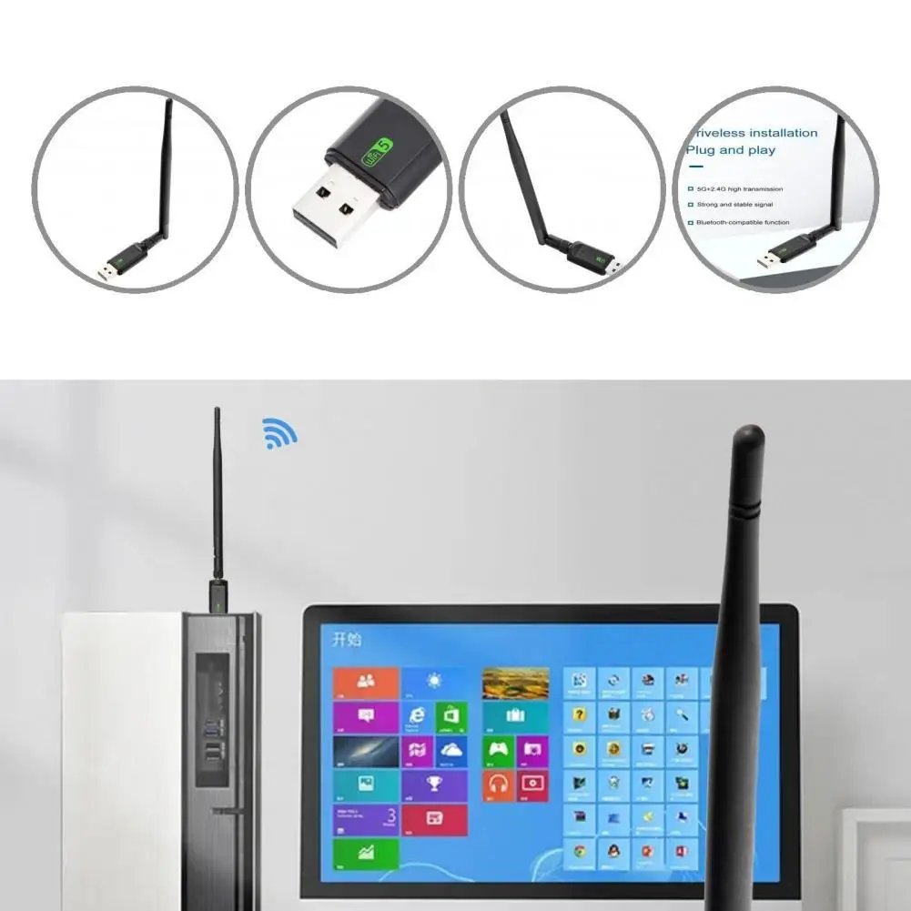 

Широкая совместимость, легкий двухдиапазонный Wi-Fi телефон для компьютера