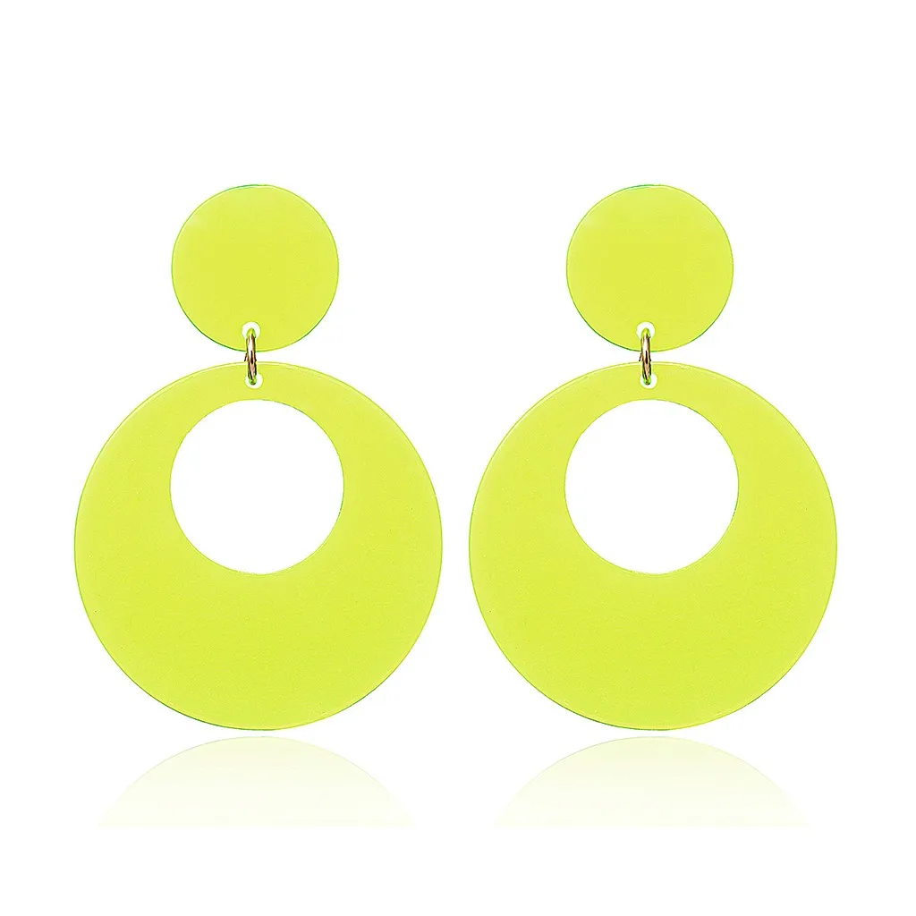 Женские круглые серьги черные белые золотые геометрические металлические в