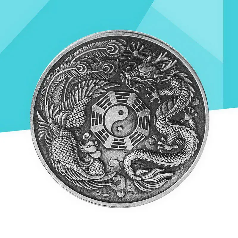 Памятная медаль Дракон и Феникс Chengxiang памятная монета значки с животными