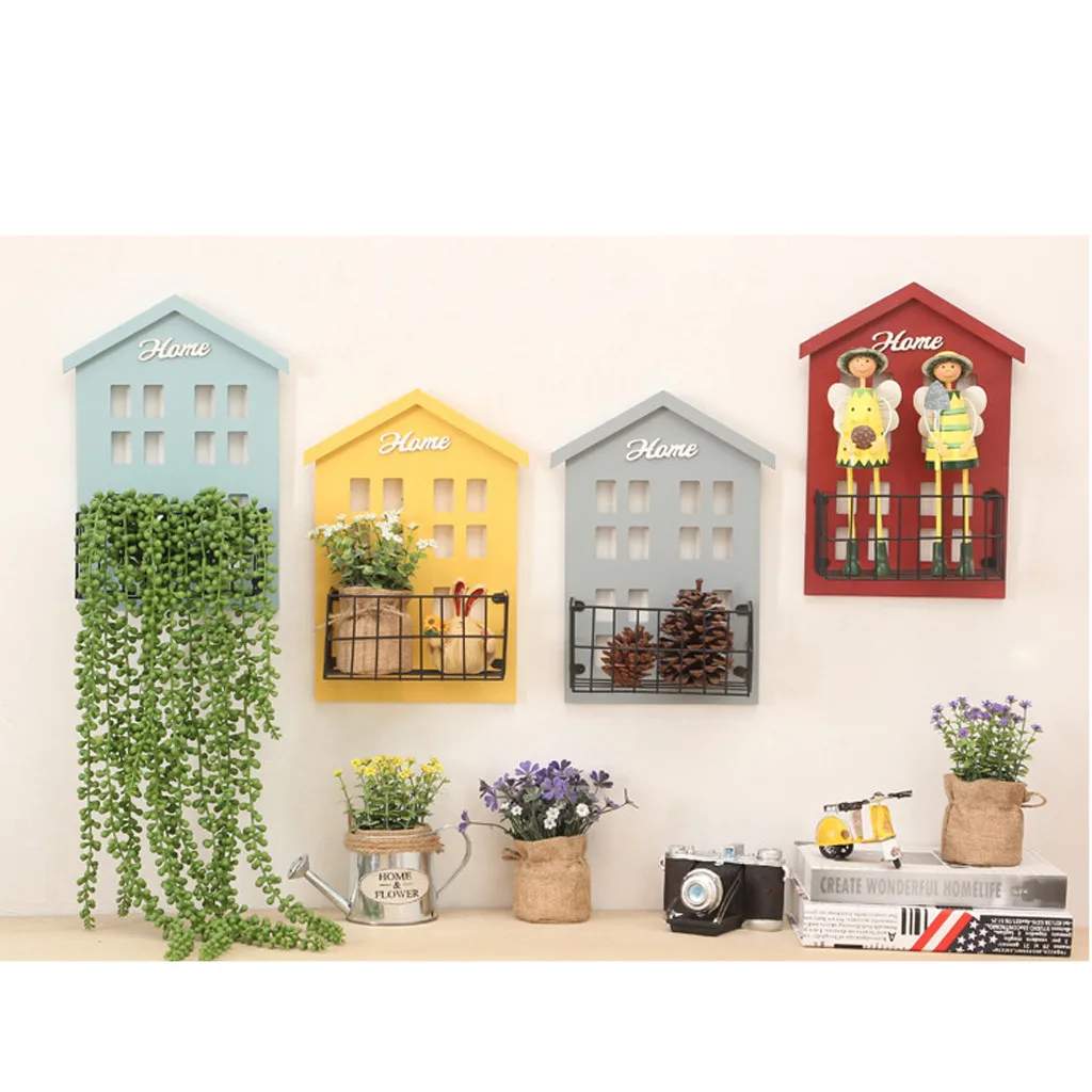 Крючки для хранения деревянная полка органайзер в домашнем стиле подарок