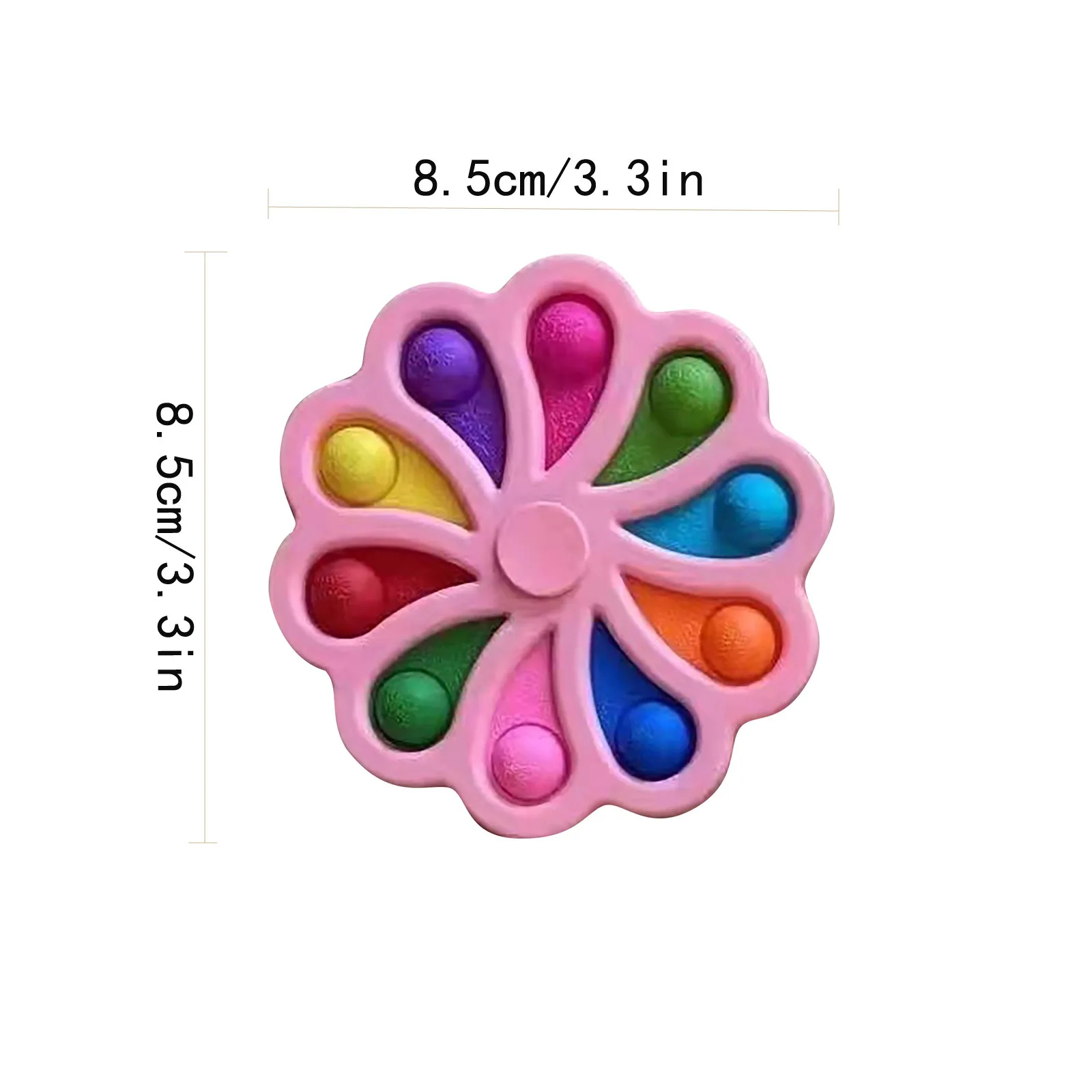 Online 50 Buah Fidget Spinner Sederhana Lesung Pipi Mendorong Gelembung Jari Antistress Rotasi Sensorik Tangan Mainan Untuk Anak-anak Dewasa 18 Dropshipping