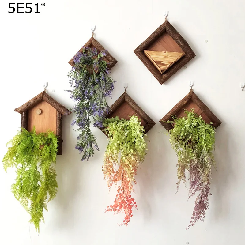 Креативная деревянная коробка настенная подвеска цветок виноград планировка