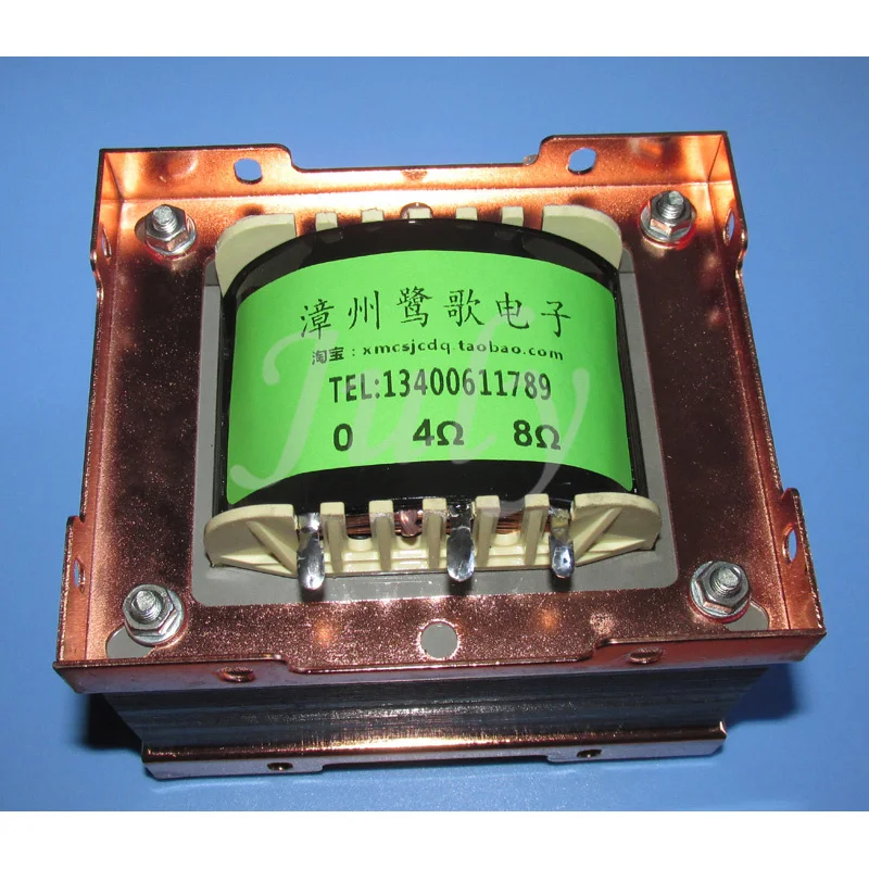 Transistor transformer input and output 25W+25W power amplifier fully discrete components impedance 7.8:1 inductance 5.5H | Обустройство