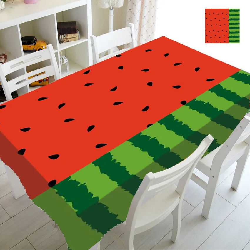 Современная черно-белая полосатая скатерть для арбуза аксессуары вечерние Декор