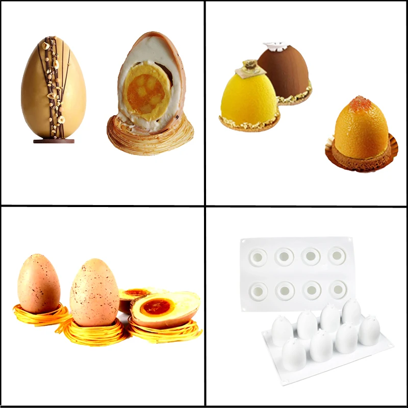 4 стиля французский десерт пасхальное яйцо форма силиконовая для торта