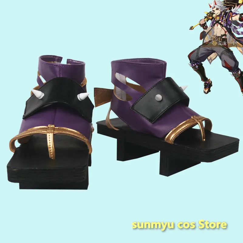 

Game Genshin Impact Arataki Itto Cosplay Shoes Genshin Halloween
