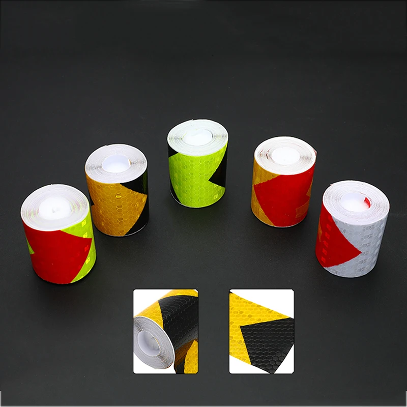 Предупредительный Предупреждение стрелы светоотражающая лента наклейки для