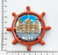 noto cathedral italy travel tourism souvenir 3d resin fridge magnet stickers home decoration craft supplies
