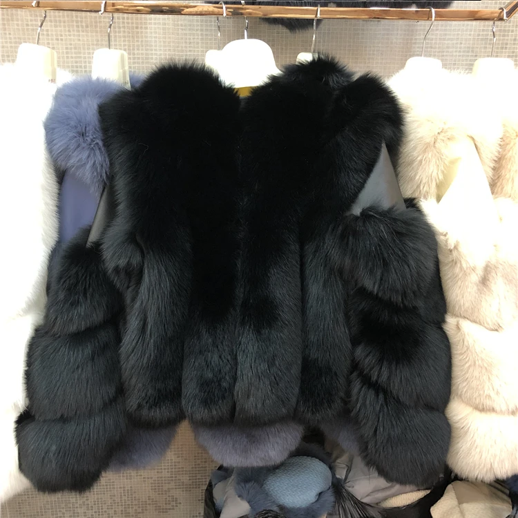 ZDFURS* Новое Поступление Женское зимнее плотное меховое пальто натуральный Лисий мех жилет высокое качество Лисий жилет меховой жилет