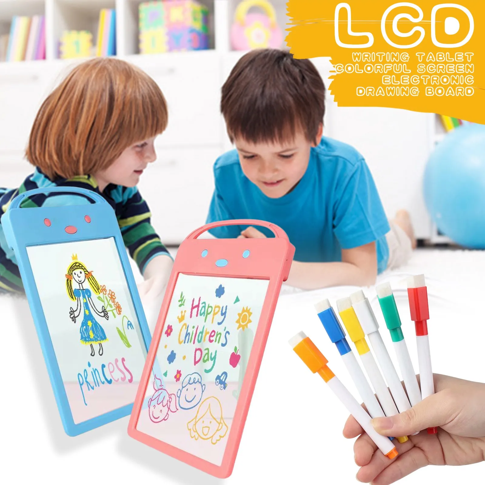 8.5 inch Writing Drawing Tablet for Children's Toys Graffiti Colorful Screen Handwriting Pads Electronic Education with Pens |