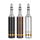 5 шт. мини-джек 3,5 мм, 3-контактный стерео Штекерный разъем с родиевым покрытием, 3-контактный разъем 3,5, штекер для наушников, аудиоадаптер сделай сам