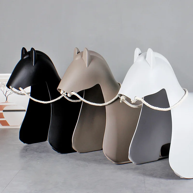 Modern Simple Plastic Baby Thickened Pony Chair Children's Stool |