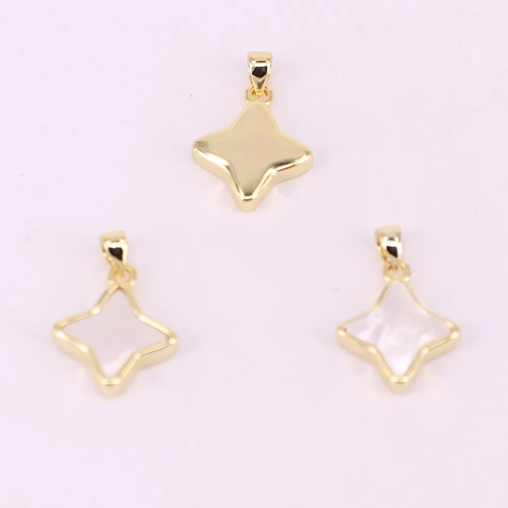 Подвеска в виде звезды 13x19 мм с украшением швабры высококачественная