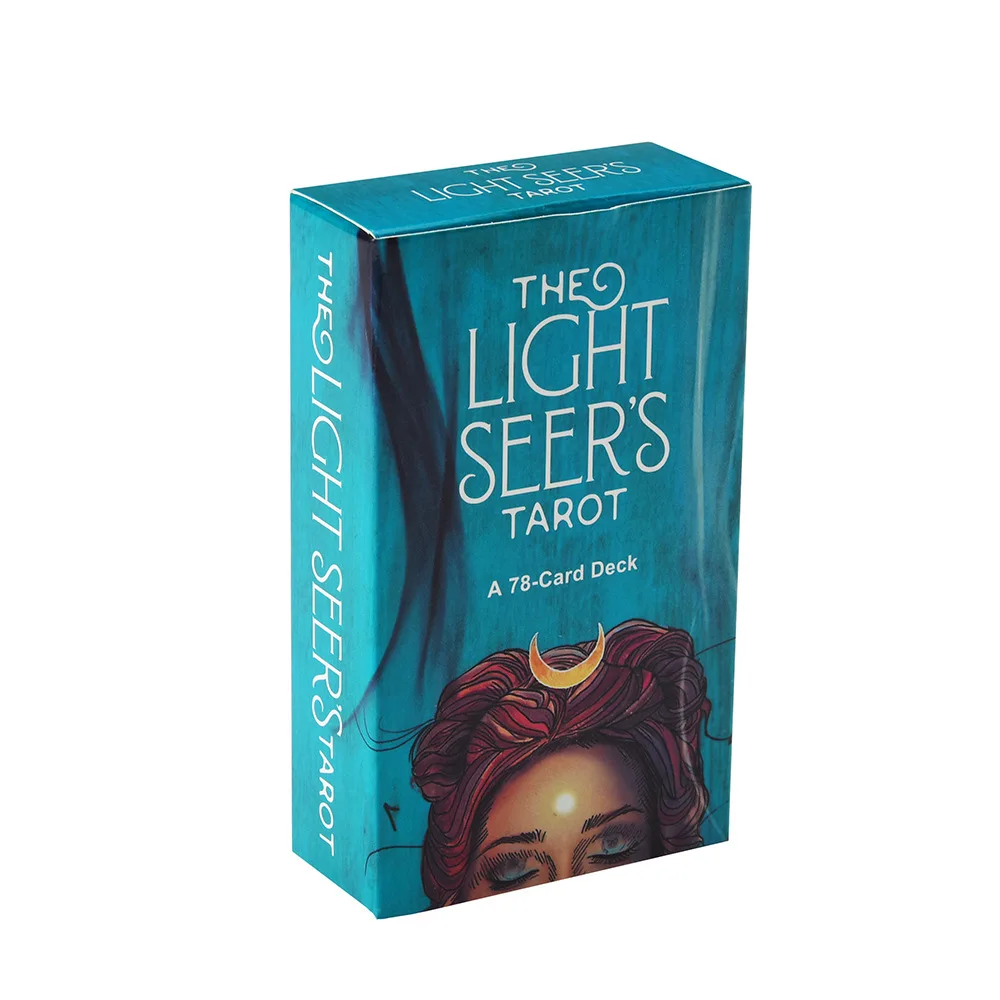 

Палуба для карт Tarot Light Seer'S с 78 картами, полный цвет и руководство-это лечебный инструмент и направляющий палуба Tarot