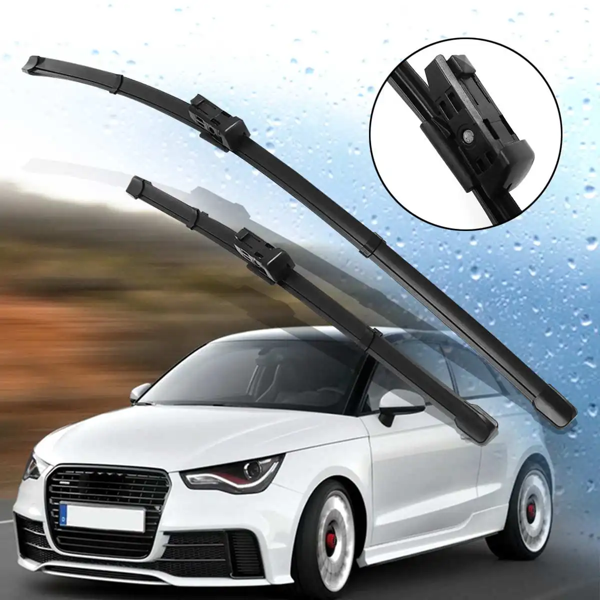 Пара передних стеклоочистителей 24 '✖'' для Audi Skoda VW Seat A1 Leon Toledo Mii Citigo Rapid Polo