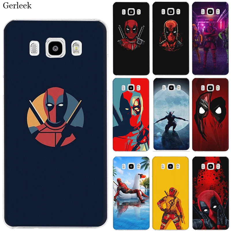 Чехол для мобильного телефона Samsung Galaxy J1 J2 J3 J5 J6 J7 жесткий чехол Deadpool оболочка