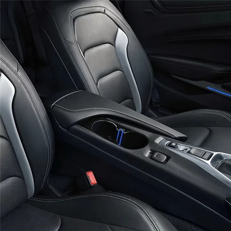 Карбоновый внутренний подстаканник рамка панель для Chevrolet Camaro 2016 2017 2018 2019