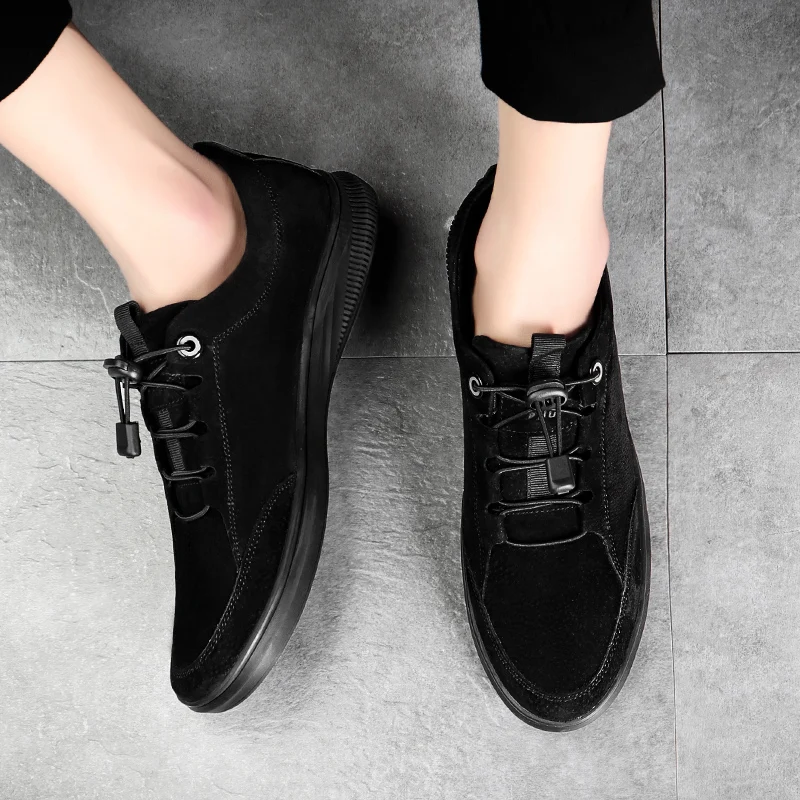 

Men Casual Shoes Korean Version New Fashion Trend Board Shoes England Trend Soft Face Men's Shoes 37-47 Leather Flats %