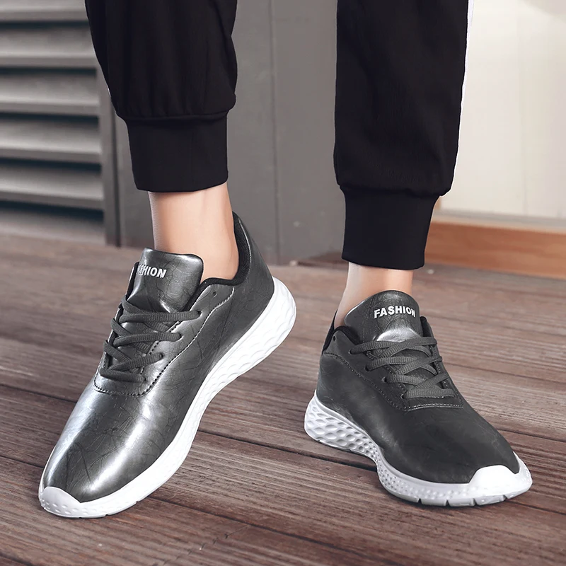 

Sport Shoes Men Zapatos Casuales Para Hombre De Cuero Sneakers Men's Leather Work Shoes Casual Men Fashion 2020
