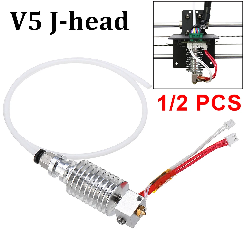 

Комплект для экструдера V5 J-head Hotend, Hot End Kit 0,4 мм, запчасти для 3D-принтера Anycubic I3 Mega