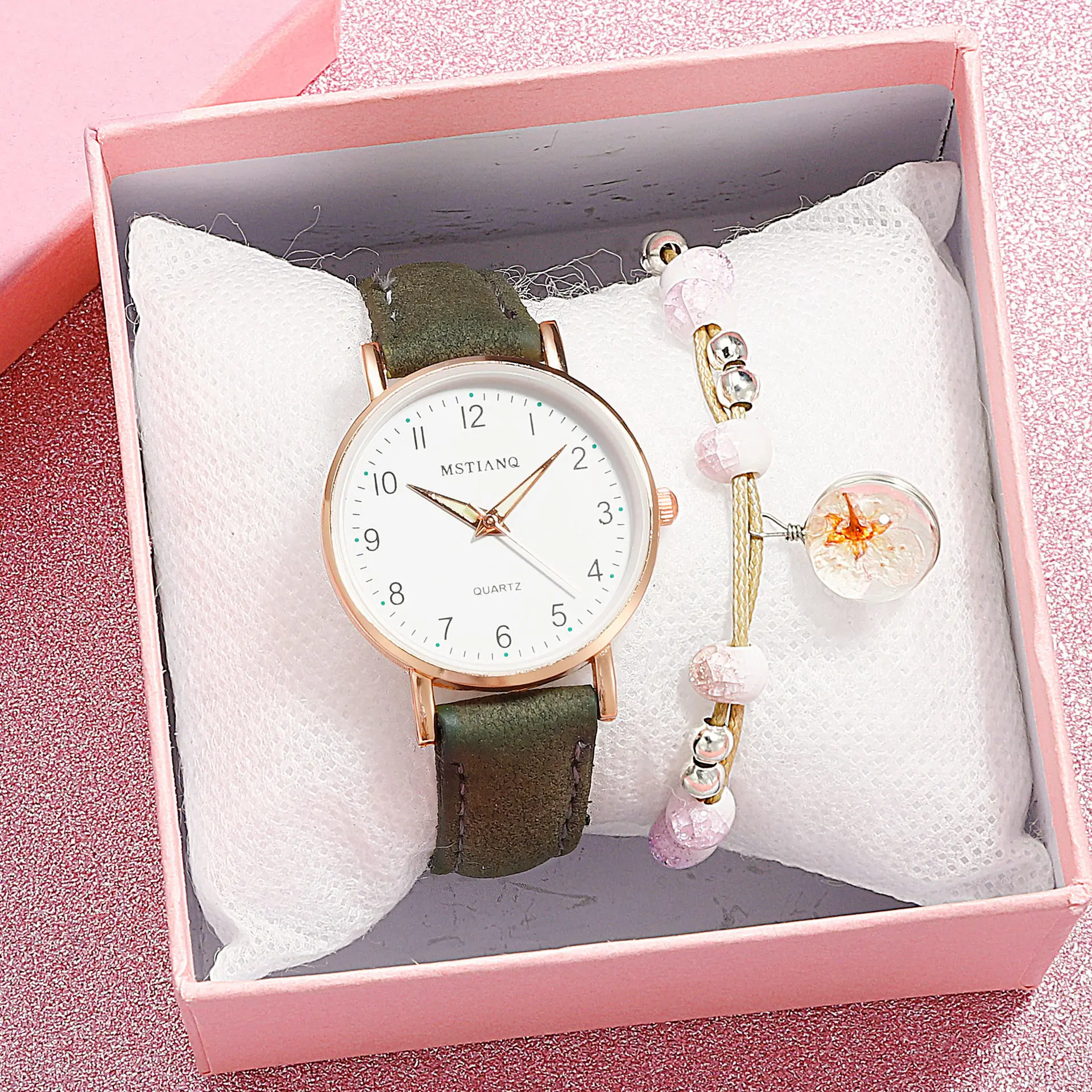 Простые Светящиеся женские часы модные кожаные Наручные для девочек браслет с