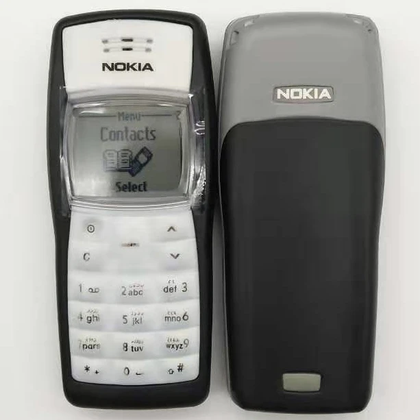 Самый дешевый мобильный телефон Nokia 1100 разблокированный GSM900/1800 MHz мобильный телефон с несколькими языками 1 год гарантии отремонтированный
