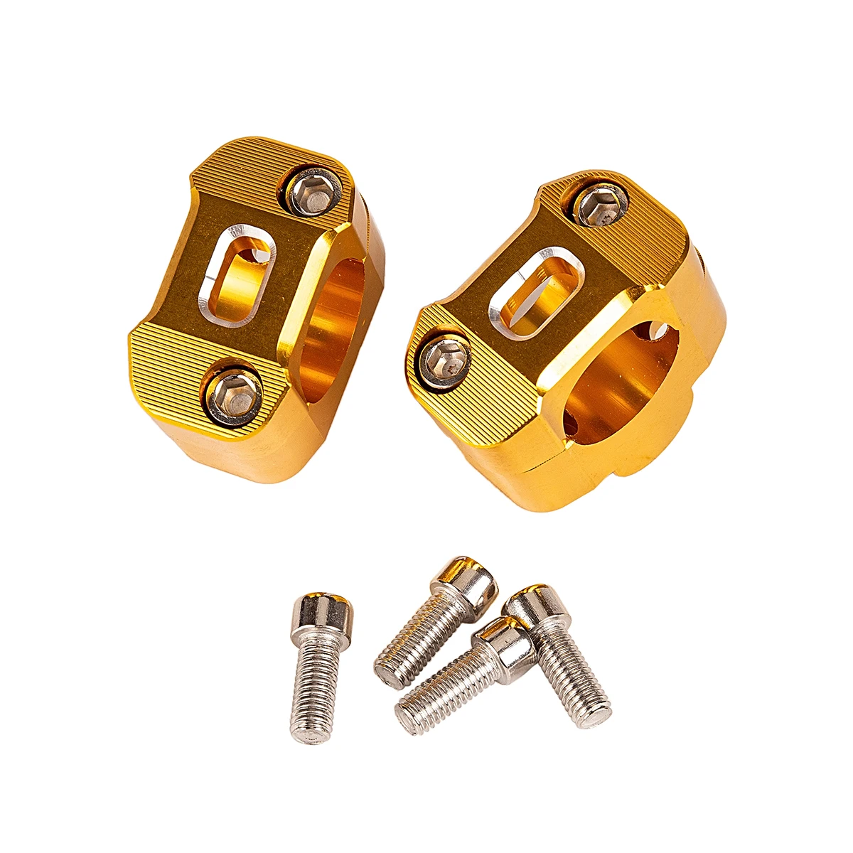 

1 Pair CNC Aluminum Motorcycle Pit Dirt Bike Handlebar Fat Bar Adapter Handlebar Mount Riser Clamp 7/8" To 1 1/8 22mm To 28mm