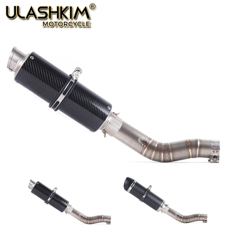 Мотоцикл Полная система глушитель выхлопной трубы среднего звена скольжения для