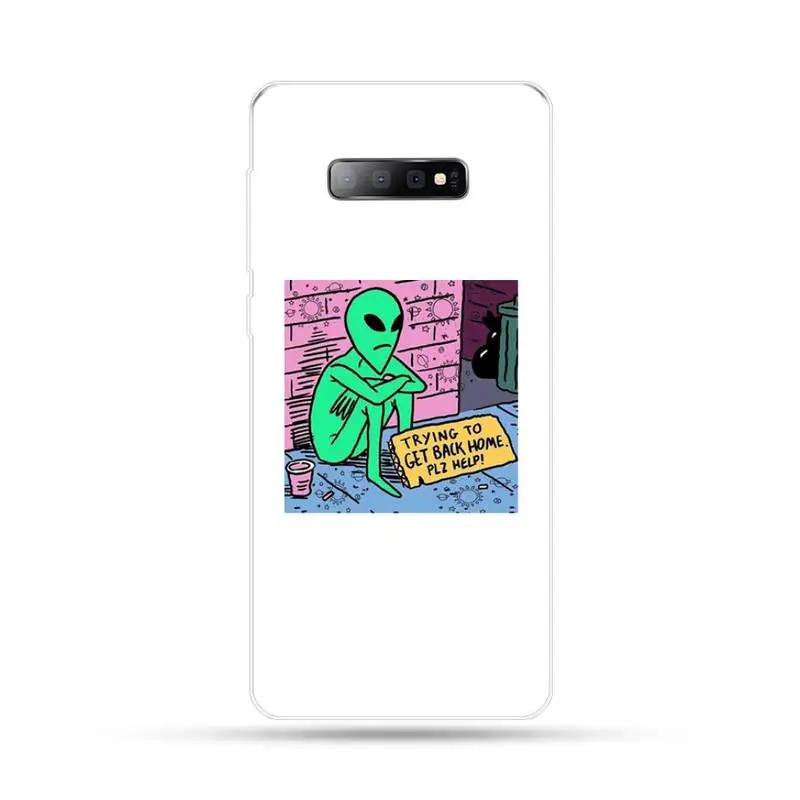 

Aesthetics Cartoon alien space Phone Case For Samsung Galaxy S5 S6 S7 S8 S9 S10 S10e S20 edge plus lite cover funda coque