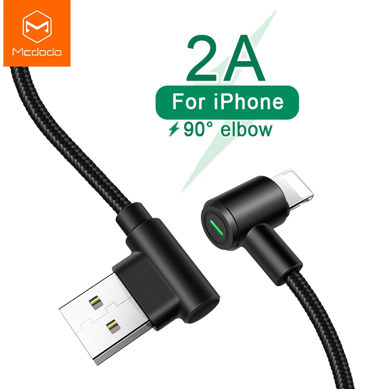 USB кабель Mcdodo 2A для iPhone Lightning 11 Pro XS MAX XR X 8 7 6 6s plus iPad iOS 13 быстрой зарядки и передачи