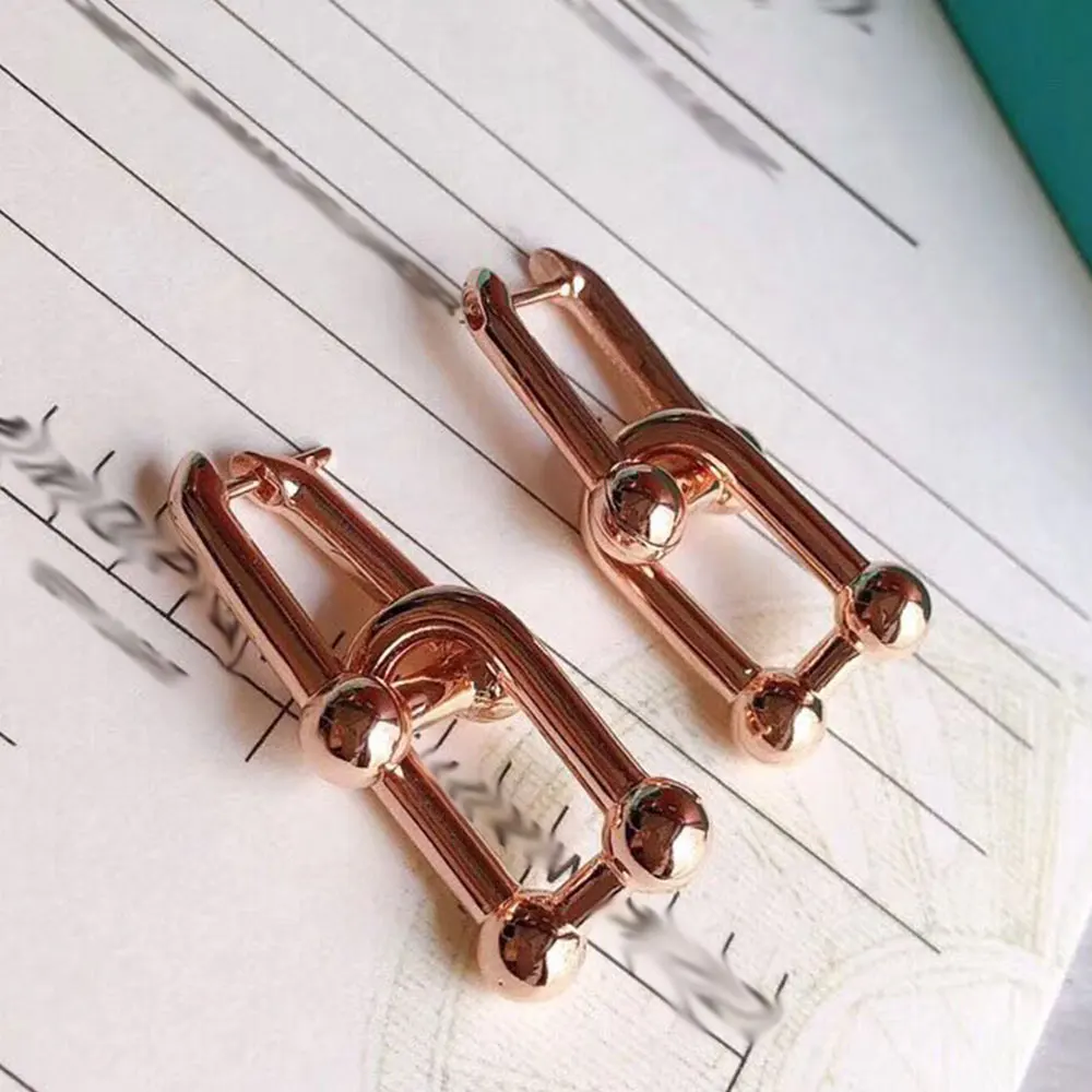 

WPB Titanium Earrings High Quality Version TIFN Original 1:1Double Link Women Earrings