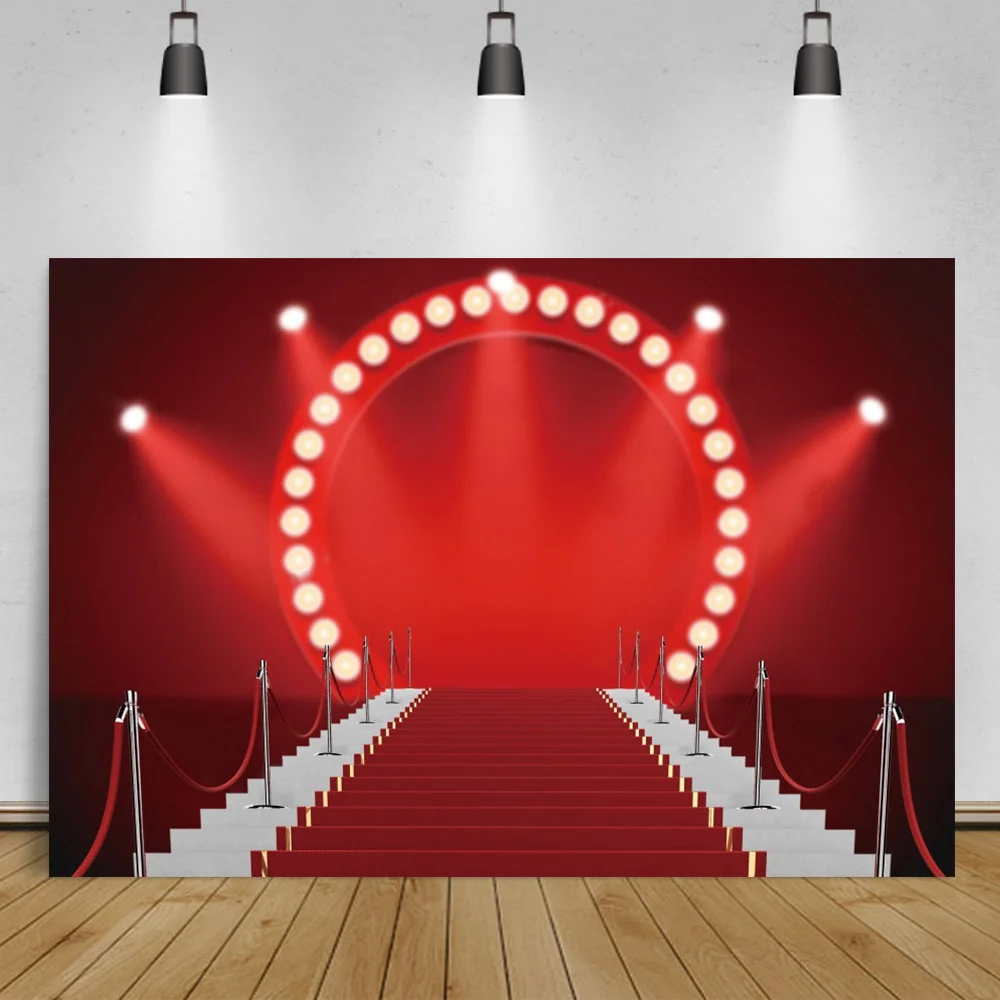 

Laeacco Stage Backdrops Music Show Shiny Spotlight Speaker Party Child Portrait Photographic Backgrounds Photocall Photo Studio