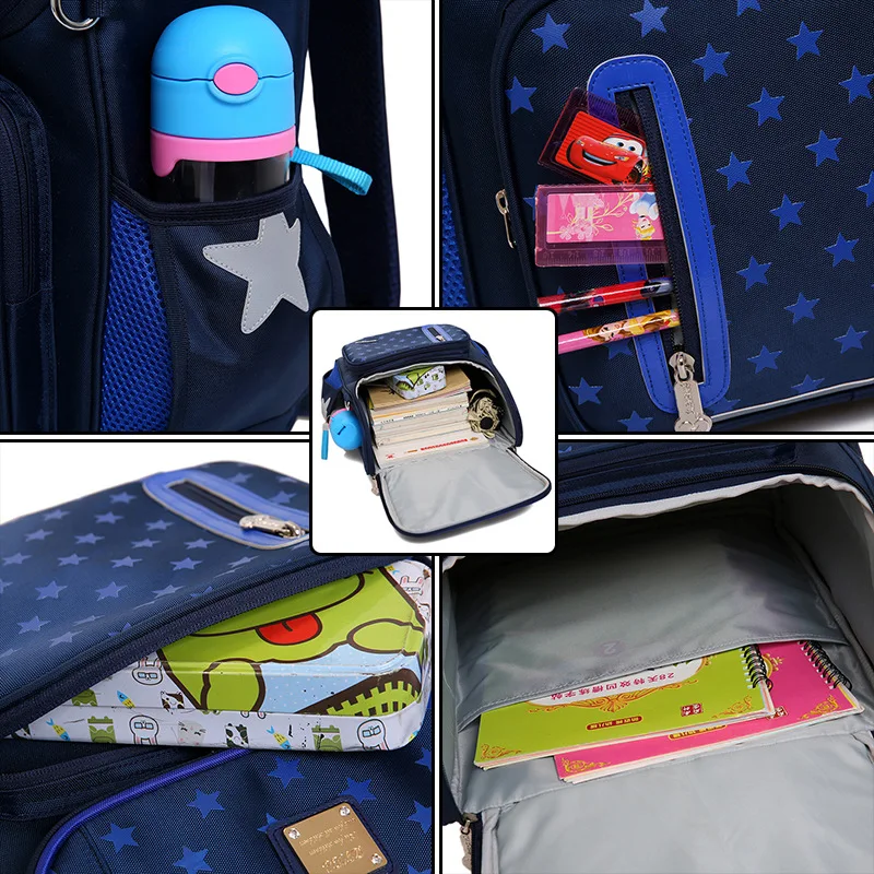 Новый Школьный рюкзак высокого качества из нейлона для мальчиков и девочек