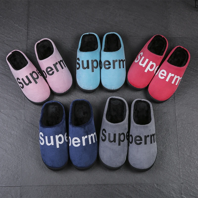 Winter Indoor Slippers Women Fur Slides Floor Shoes Woman Flip Flops Home Couple Mules Warm Furry Slider Flat Pantoufle | Обувь