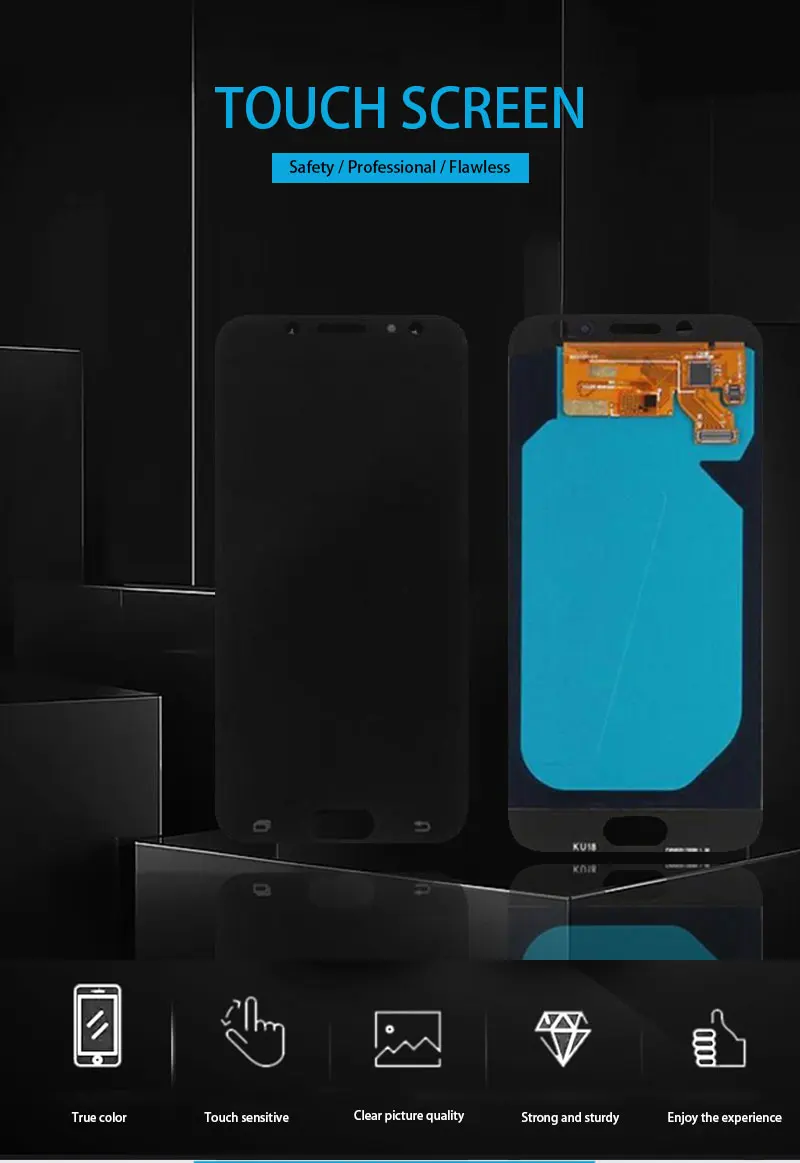 Супер AMOLED 5. " ЖК-дисплей для samsung Galaxy J7 PRO J730 J730F J730M ЖК-дисплей сенсорный дигитайзер+ инструменты мобильный экран