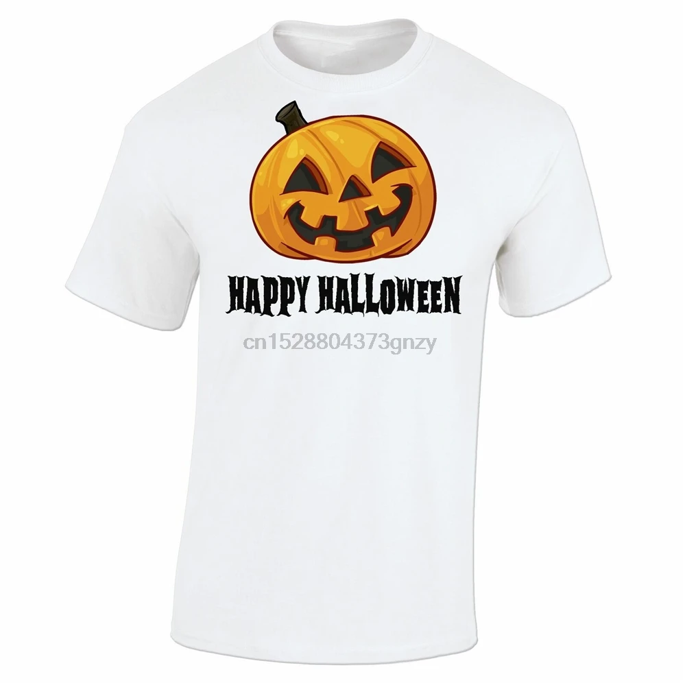 Счастливый Хэллоуин Футболка Джек O фонарь тыква страшный жуткий Монстр