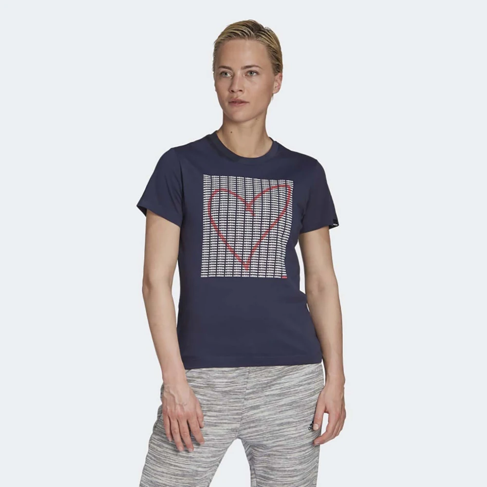 Футболка Adidas W ADI HEART T LEGINK GD4997 | Спорт и развлечения |  АлиЭкспресс