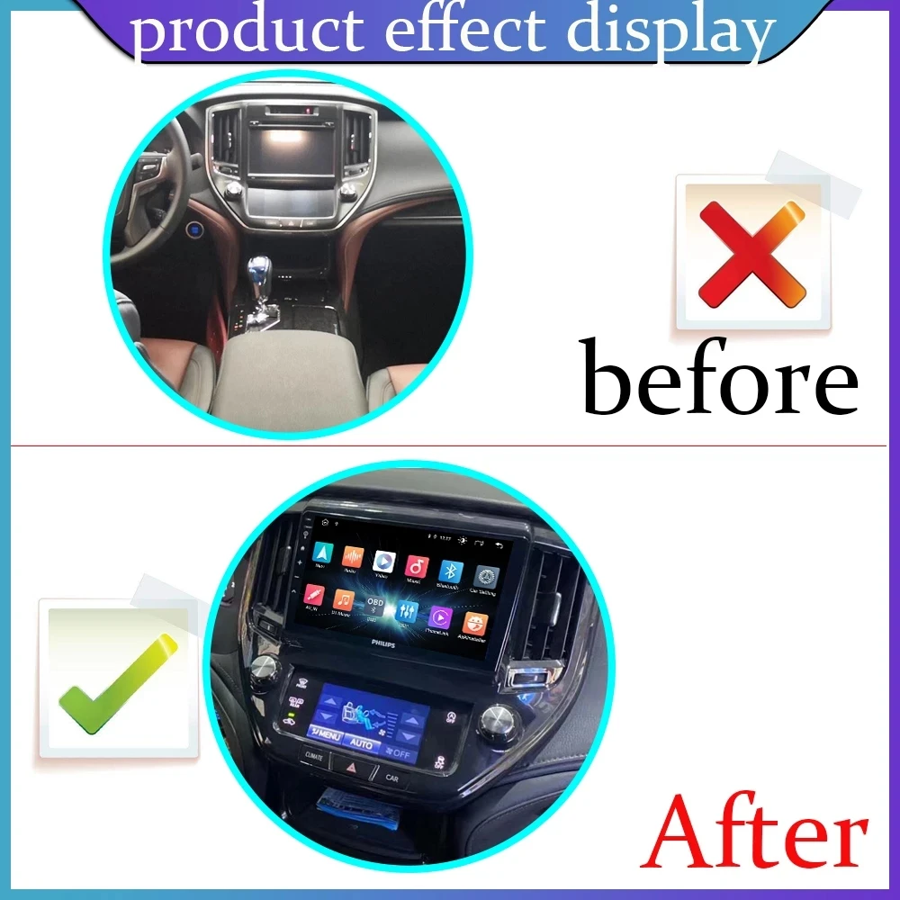 8G Android Car Multimedia Auto Radio For Toyota Crown 2015-2018 14 Generation GPS Octa Core RAM 8GB ROM 128GB 1080P Camera DVR | Автомобили