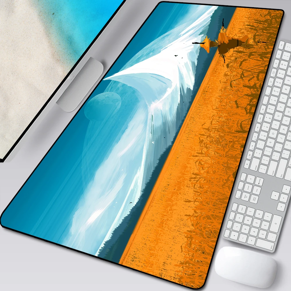 landscape mouse pad gamer anti slip rubber gaming mousepad keyboard laptop computer mice mat oversized office pad mouse mats free global shipping